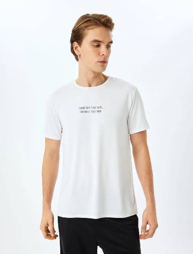 Resim Koton Erkek T-shirt 5SAM10019NK