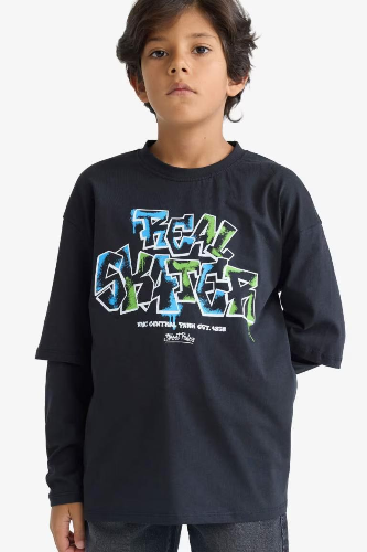 Resim Defacto Erkek Çocuk Uzun Kol Sweat E9585A8/NV86
