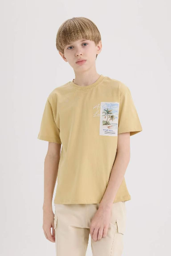 Resim Defacto Erkek Çocuk Kısa Kol T-shirt E3743A8BG809