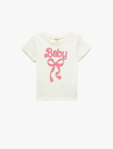 Resim Koton Kız Bebek T-shirt 5SMG10121AK