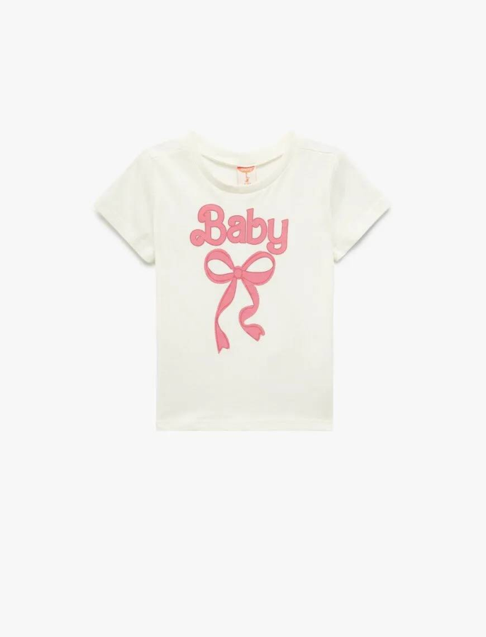 Resim Koton Kız Bebek T-shirt 5SMG10121AK