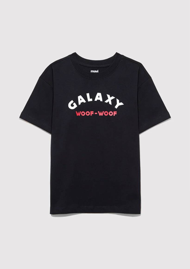 Resim Mavi Astro Dogs Baskılı Erkek Çocuk T-Shirt M6610253-900