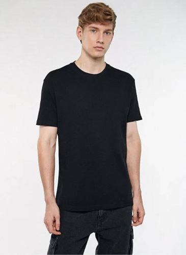 Resim Mavi Kısa Kol Erkek T-Shirt M066249-900