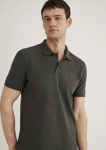 Resim Mavi Slim Erkek  T-shirt M064946-71587