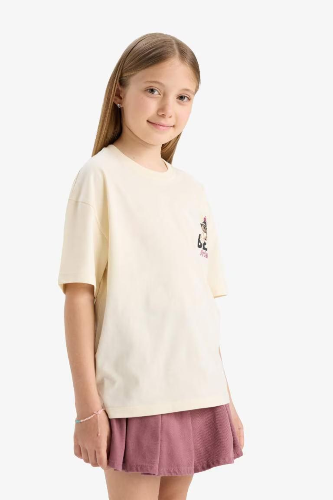 Resim Defacto Kız Çocuk Kısa Kol T-shirt E0357A8/ER134