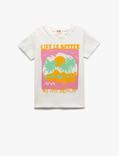 Resim Koton Kız Çocuk T-shirt 5SKG10096AK