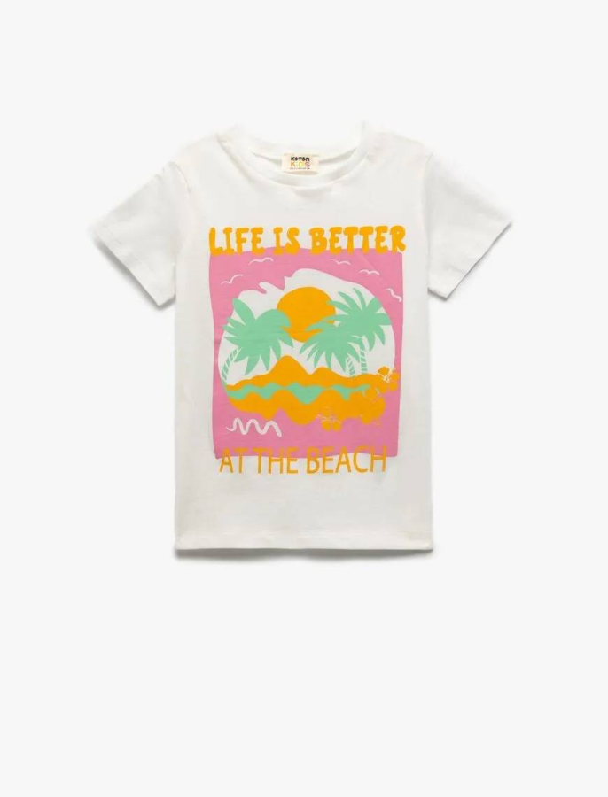Resim Koton Kız Çocuk T-shirt 5SKG10096AK