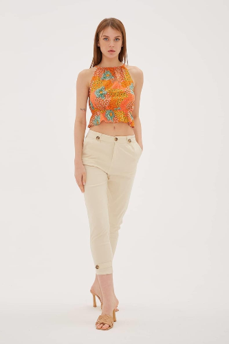 Resim Fashion Friends Kadın Kanvas Pantolon