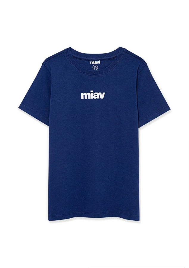 Resim Mavi Erkek Çocuk T-shirt