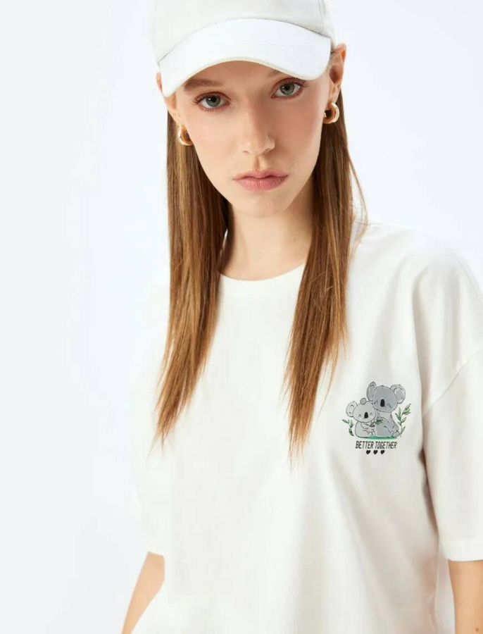 Resim Koton Kadın T-shirt 5SAL10096IK