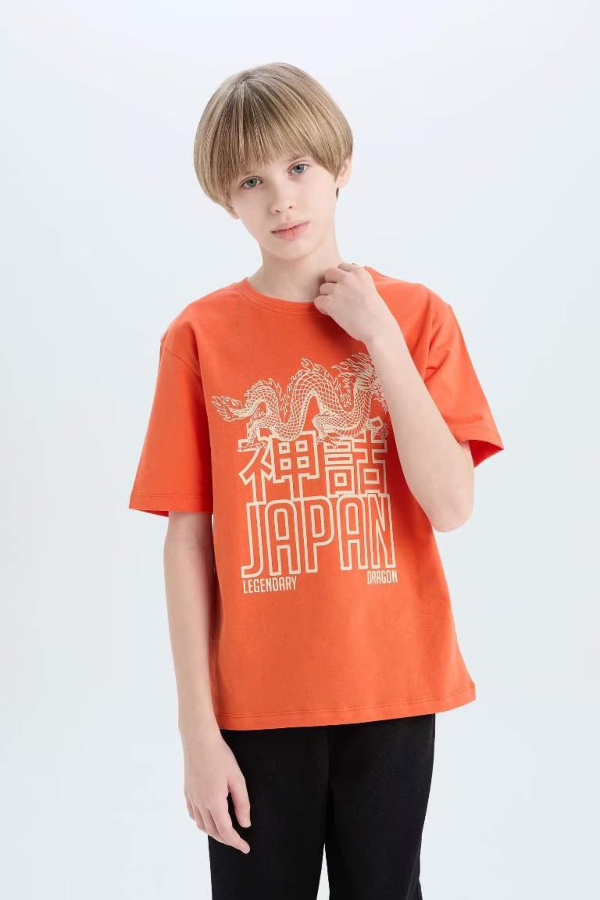 Resim Defacto Erkek Çocuk Kısa Kol T-shirt E0079A8OG66