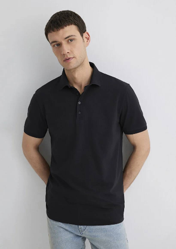 Resim Mavi Regular Erkek  T-shirt M0612011-900