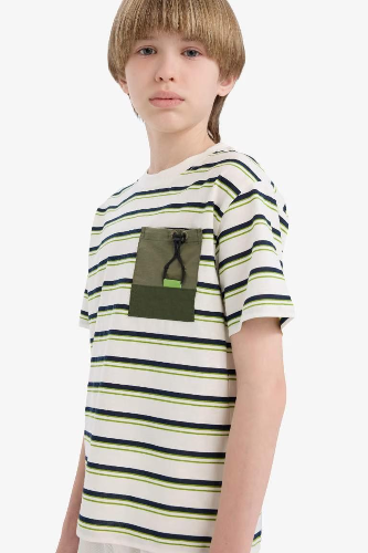 Resim Defacto Erkek Çocuk Kısa Kol T-shirt E0965A8ER77