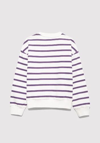 Resim Mavi Logo Baskılı Kız Çocuk Sweat M7S10038-88138