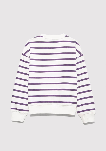 Resim Mavi Logo Baskılı Kız Çocuk Sweat M7S10038-88138