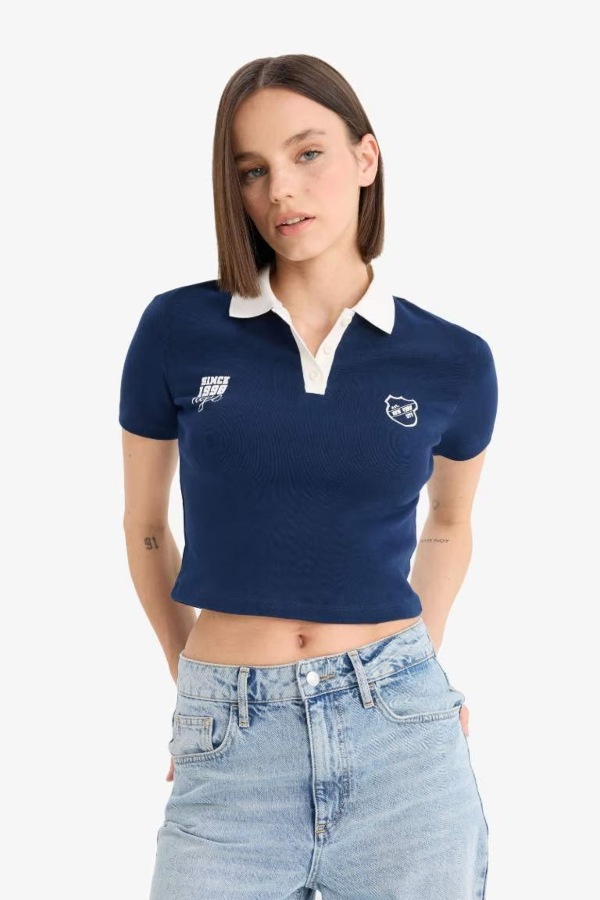 Resim Defacto Kadın T-shirt E7838AX/NV248