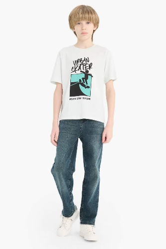 Resim Defacto Erkek Çocuk Kısa Kol T-shirt F0175A8BE516