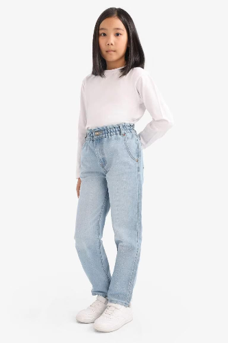 Resim Defacto Kız Çocuk  Jean Pantolon E6181A8/NM39