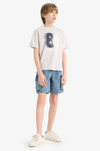 Resim Defacto Erkek Çocuk Kısa Kol T-shirt E6313A8GR400