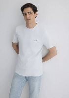 Resim Mavi Slim Erkek  T-shirt M0610360-89288