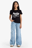Resim Defacto Kız Çocuk  T-shirt E5898A8/BK81