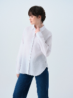 Resim Loft Kadın Loose Fit UZUN KOLGömlek Lf2039039