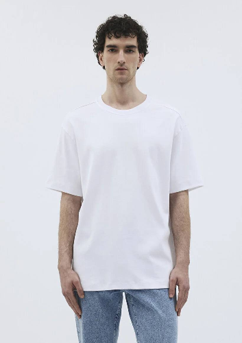 Resim Mavi Kısa Kol Erkek T-Shirt M0612150-620