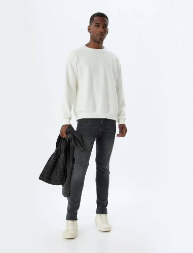 Resim Koton Erkek Jean Pantolon 5WAM40072ID