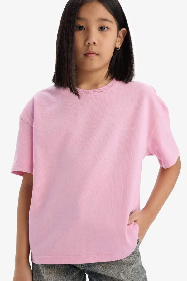 Resim Defacto Kız Çocuk Kısa Kol T-shirt D9099A8PN444