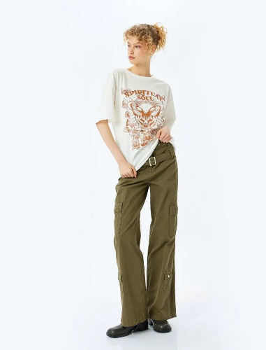 Resim Koton Kadın T-shirt 5SAL10357IK