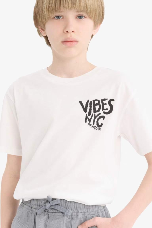 Resim Defacto Erkek Çocuk Kısa Kol T-shirt E6314A8WT32