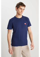 Resim Wrangler Regular Fit Small Logo  Erkek T-shirt MW70MD3335