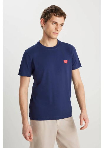 Resim Wrangler Regular Fit Small Logo  Erkek T-shirt MW70MD3335