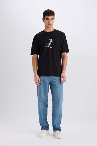 Resim Defacto Erkek  T-shirt D7354AXBK81