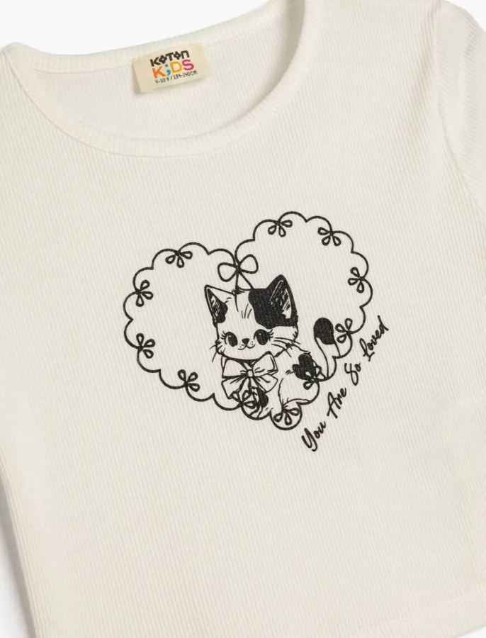 Resim Koton Kız Çocuk T-shirt 5SKG10274AK