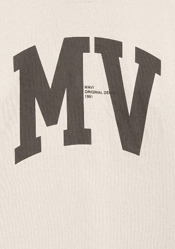 Resim Mavi Mv Logo Erkek Çocuk T-shirt M6610213-70144