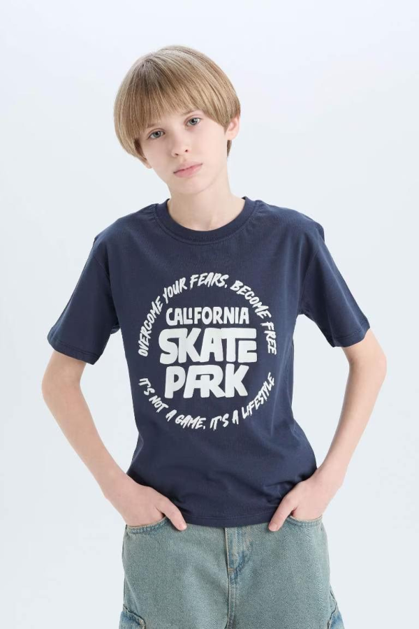 Resim Defacto Erkek Çocuk Kısa Kol T-shirt D9261A8NV125