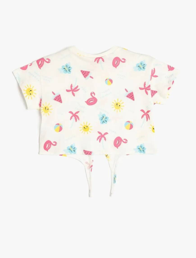 Resim Koton Kız Bebek Kısa Kol T-shirt 5SMG10033AK
