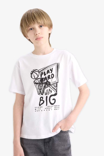 Resim Defacto Erkek Çocuk Kısa Kol T-shirt F0170A8WT34