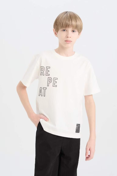 Resim Defacto Erkek Çocuk Kısa Kol T-shirt D9505A8/WT32
