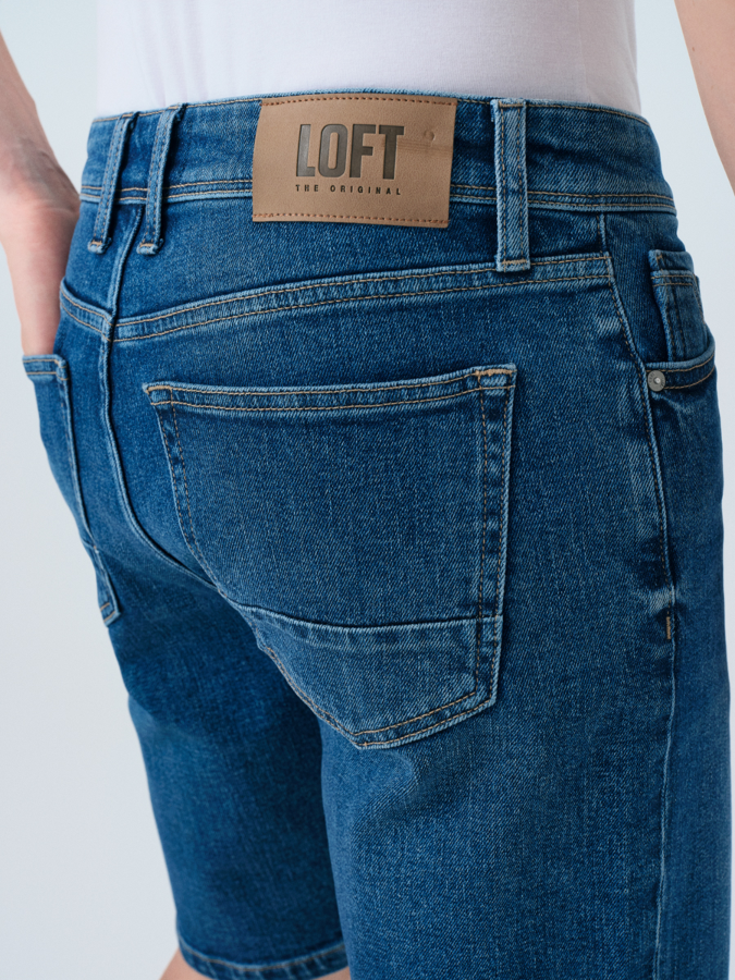 Resim Loft Erkek Slim Fit Penye Şort LF2038746