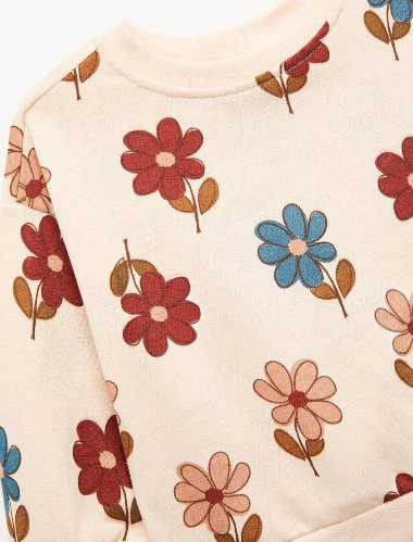 Resim Koton Kız Bebek Sweat 6Wmg10050Ak