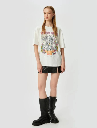 Resim Koton Kadın T-shirt 5SAL10018IK