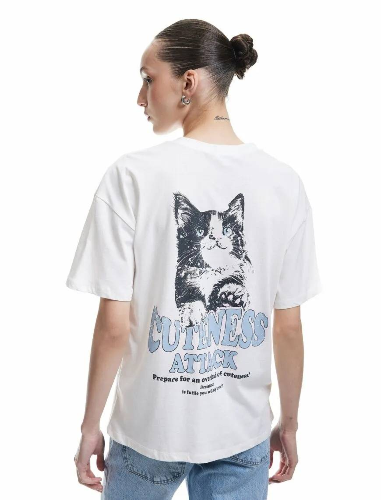 Resim Koton Kadın T-shirt 5SAL10801IK