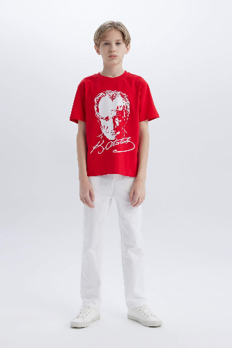 Resim Defacto Erkek Çocuk Kısa Kol T-shirt B6938A8RD282