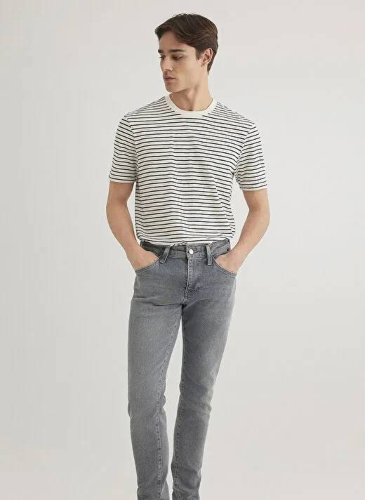 Resim Mavi Regular Erkek  T-shirt M0612618-70057