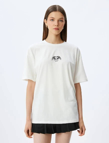 Resim Koton Kadın T-shirt 5SAL10066IK