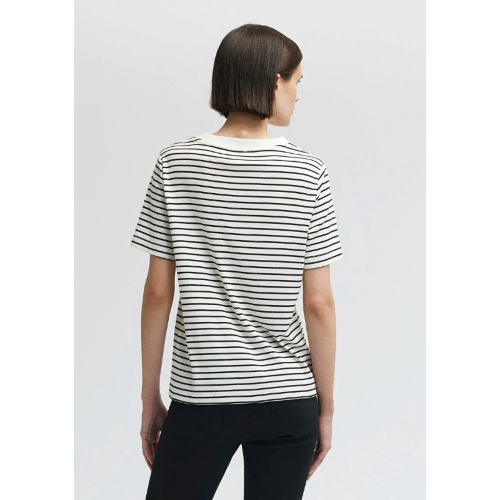 Resim Mavi Bisiklet Yaka Kadın T-Shirt M1611653-85143