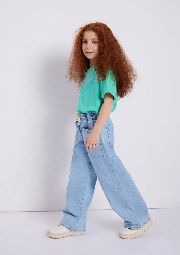 Resim Mavi Loco Kız Çocuk Jean Pantolon M7010405-86710
