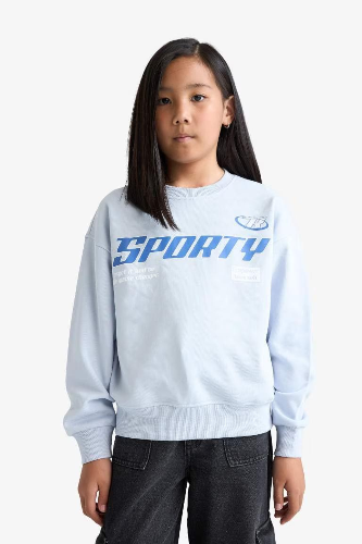 Resim Defacto Kız Çocuk  Sweat E6760A8/BE216